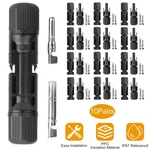10PAIR Solar Panel Cable Connectors Male/female Compatible Waterproof New. Price: $13.76.