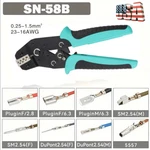 Ratchet Crimping Tool 0.25-1.5MM Terminal Connectors Wire Crimper Plier SN-58B New. Price: $22.88.