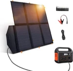 60W Portable Solar Panels, Foldable Charger With QC3.0 Usb-a New. Price: $83.28.