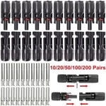 10/20/50/100/200 Pairs Female Solar Cable Connectors For Diy Panel Us New. Price: $212.39.