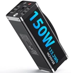 Portable Powerstation 150W, 133.2WH/36000MAH Fast Charging With Outputs Ac Opt New. Price: $50.99.