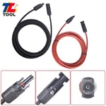 1-PAIR 10FT Black + Red 12AWG Solar Panel Extension Cable Wire Connector New. Price: $16.37.