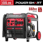 Powersmart 7000W Open Frame Inverter Gas Generator, 322CC Engne, Electric Start New. Price: $699.99.