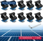 Anbte 10PCS Solar Panel End Clamp For Standard Unistrut, Aluminum 30MM/35MM New. Price: $35.73.