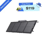 Ecoflow 110W Portable Solar Panel Foldable With Carry Case Certified Refurbished. Price: $170.00.