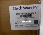 Quick Mount Pv Qmc-trf Rev Tile Flashing W/ Mill Finish (11 Units) New. Price: $59.99.