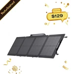 Ecoflow 110W Portable Solar Panel Foldable With Carry Case Certified Refurbished. Price: $184.29.