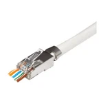 Ideal 85-369 Shielded Feed-thru CAT6A/6/5E Modular Plug, 50/JAR New. Price: $168.60.