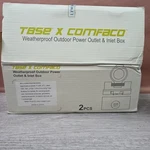 Tbse Comfaco Weatherproof Outdoor Power Outlet & Inlet Box Open. Price: $29.90.