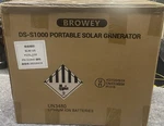 Browey Portable Power Station, 1000W (peak 2000W) Solar Generator With Built-... New. Price: $449.99.