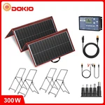 Dokio 300W 12V Foldable Mono Solar Panel Kit With Separate Controller For Travel New. Price: $189.99.