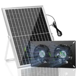 Blessny 25W Solar Fan For Outdoor Greenhouse, Kit, Black New. Price: $68.29.