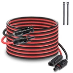Mhpowos 14 Awg 20 Ft Solar Panel Extension Cable Cord Pv Wire Connectors New. Price: $26.99.