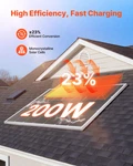 Vevor 200W Monocrystalline Solar Panel 23% High-efficiency New. Price: $227.99.