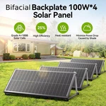 12V Bifacial Monocrystalline Solar Panel 400W 200W 100W 25.5% 18BB Cells Pv New. Price: $98.99.