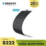 Renogy 200W Flexible Solar Panel With High Efficiency Modules, Lightweight New. Price: $277.19.