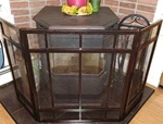 Mission Style 3-PANEL Fireplace Screen 31"X53" (27" FOLDED/13" Out Panels) Used. Price: $55.89.