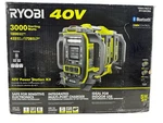 Ryobi 40V Power Station 4-PORT Charger Bluetooth (2) 6.0AH Batteries RYI1802B6 Open. Price: $744.95.