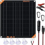 Sunapex 20W Flexible Solar Battery Charger Maintainer, Waterproof (black) Open. Price: $34.00.