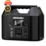 Sinkeu Portable Power Station 122.8WH, LIFEPO4 Battery Solar 150W, Black New. Price: $113.98.