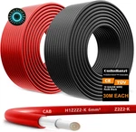Oududianzi 2X100 Feet Solar Panel Wire 10AWG Tinned Copper Pv Cable New. Price: $178.98.
