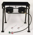 New King Kooker CS29 25" Portable Outdoor Propane Double Burner Camp Stove. Price: $201.29.