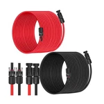 10AWG (6MM ) Solar Panel Extension Cable 100FT - Black & Red, Heavy Duty, New. Price: $147.54.