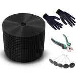 Futrpow Solar Panel Bird GUARD,8IN Critter 8INX100FT(BLACK), New. Price: $71.00.