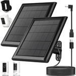 2-PACK 8W Solar Panel For Ring Camera, IP65 Waterproof Charger With 10F... New. Price: $64.82.