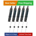 5 Pcs Pv Solar Panel Male/female 10A Inline Fuse Waterproof Connectors New. Price: $24.29.
