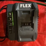 Flex 24V Power Tool Charger, 1-BATTERY Capacity, Gray Used. Price: $45.00.
