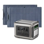 Allpowers 2500W Portable Station With 2X Mono Flexible 100W Solar Panels New. Price: $879.45.