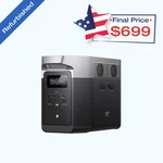 Ecoflow Delta Max Portable Power Station 2048WH Lfp, Certified Refurbished. Price: $873.75.