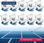 Anbte 10PCS Solar Panel End Clamp For Standard Unistrut, Aluminum 30MM/35MM New. Price: $34.50.
