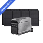 Ecoflow Delta Pro 3 4KWH Power STATION+2X400W Solar Panel Kit Refurbished Certified. Price: $2599.00.