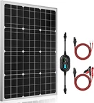 50W 12V Solar Panel Kit With 10A Mppt Controller For Rv, Boat, And Car New. Price: $149.99.