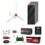 Uimoso 24V 1000W Renewable Energy Kit With Solar Panels And Wind Turbine. Price: $1299.99.