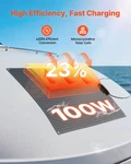 Vevor 100W Flexible Solar Panel, Bendable Monocrystalline IP67 Rv Marine New. Price: $66.99.