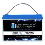 Mighty Max 12V 100AH Lithium Replacement Battery For Renogy Pv Solar Panels New. Price: $259.99.