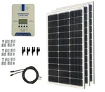 Windynation 300W Monocrystalline Solar Panel Kits W/ Mppt 40A Charge Controller New. Price: $525.46.