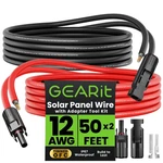 50FT 12 Gauge Solar Panel Extension Cable With MC4 Connectors - 100FT Total New. Price: $99.99.