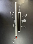 Used Somfy 74300 Wirefree Wf Solar Panel 2-PIN Model W/ Full Battery Tube -kit. Price: $85.00.