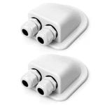 2 Pack IP68 Solar Double Cable Entry Gland For Rv Caravan Marine Abs White Roofs New. Price: $18.99.