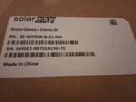 Solaredge SE-WFGW-B-S1-NA Wireless Gateway + Antenna New. Price: $109.00.