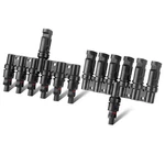 Pjerjzn Solar Panel Connector 6 1 Branch Splitter Way New. Price: $45.39.