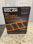 Thunderbolt Solar 57968 18W Foldable Panel Charger Portable For Smartphone Open. Price: $21.99.
