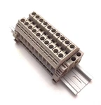 Assembly 10 Gang Connector Rail Terminal Blocks Dinkle 8AWG 50A 600V DK6N New. Price: $23.99.