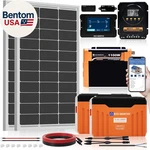 Eco Worthy 12V 200W Solar Panel Kit With Battery And Inverter For Rv Off GRID:2P New. Price: $1417.71.