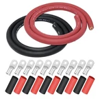 2/0 Gauge Welding Wire, Igreely Ft BLACK+5 Red Awg Copper New. Price: $68.99.