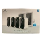 Arlo 2K Essential Outdoor 2ND Gen, 4 Cameras And Solar Panels, White New. Price: $104.95.